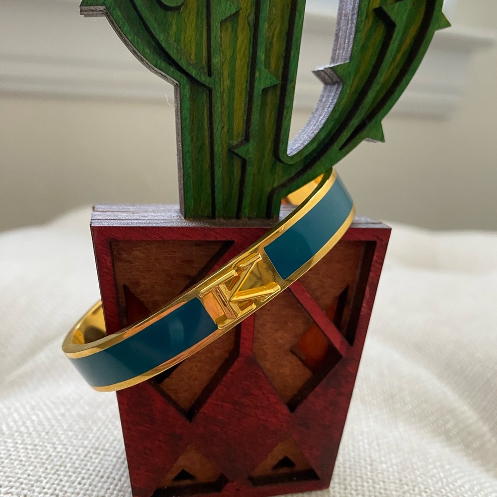 C. Wonder Enamel ‘K’ Initial Cuff Bracelet